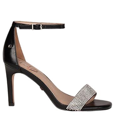 UNA HEALY WOMENS DIAMANTE STRAP SANDAL - BLACK